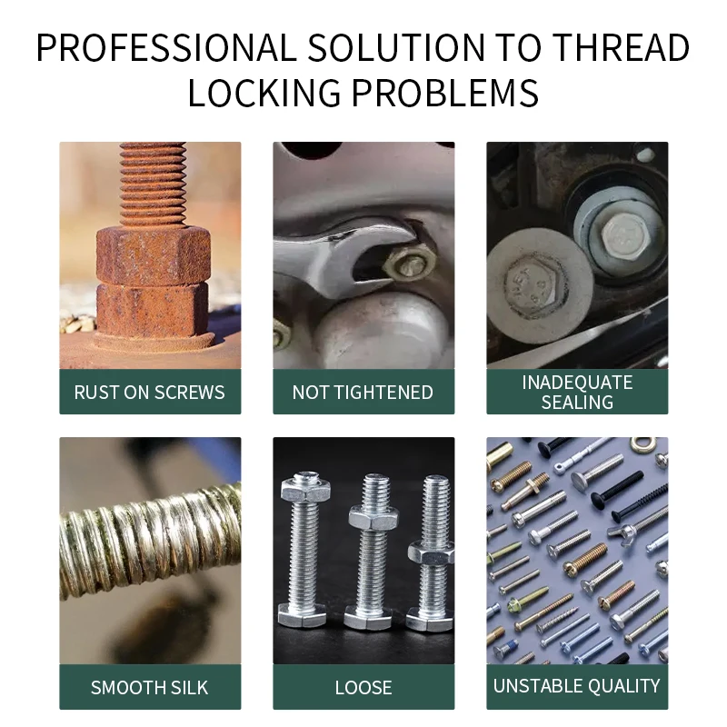 50ml Threadlocker 271Red High-Strength Thread Locker 243 Nuts-Bolts Locker Screw  Lock Tight Seal Fasteners Anaerobic Adhesive image 5