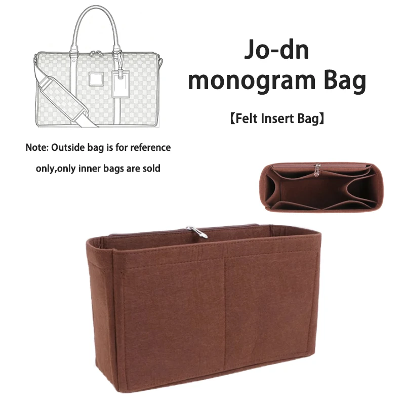 

EverToner новая прочная фетровая сумка-вставка для сумки с монограммой Jo-dn, портативный органайзер с несколькими карманами, дорожные сумки для хранения