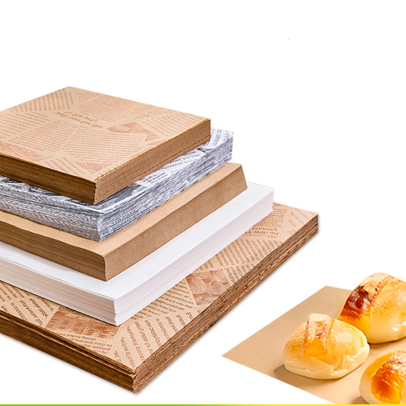 

50 packHeavy Duty Parchment Paper Baking Sheets, No-Stick No-Leak Unbleached Baking Paper, Pre-cut Half Parchment Paper Sheets