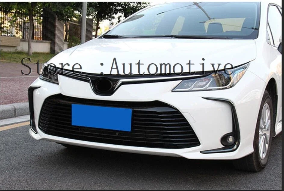2 قطعة لتويوتا كورولا E210 الجبهة الضباب أضواء الضباب مصباح خفيف حلقة غطاء إطاري التشذيب برستيج Altis 2019 2020 2021 مشرق