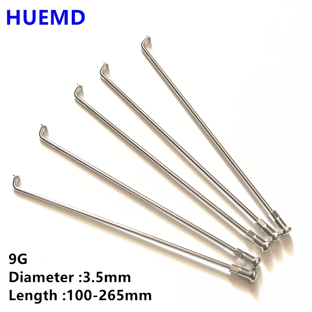 36pcs/lot 9G Motorcycle Spokes Diameter 3.5mm  J-bend 304 stainless steel Motorcycle Wheel Spokes Length 100-265mm