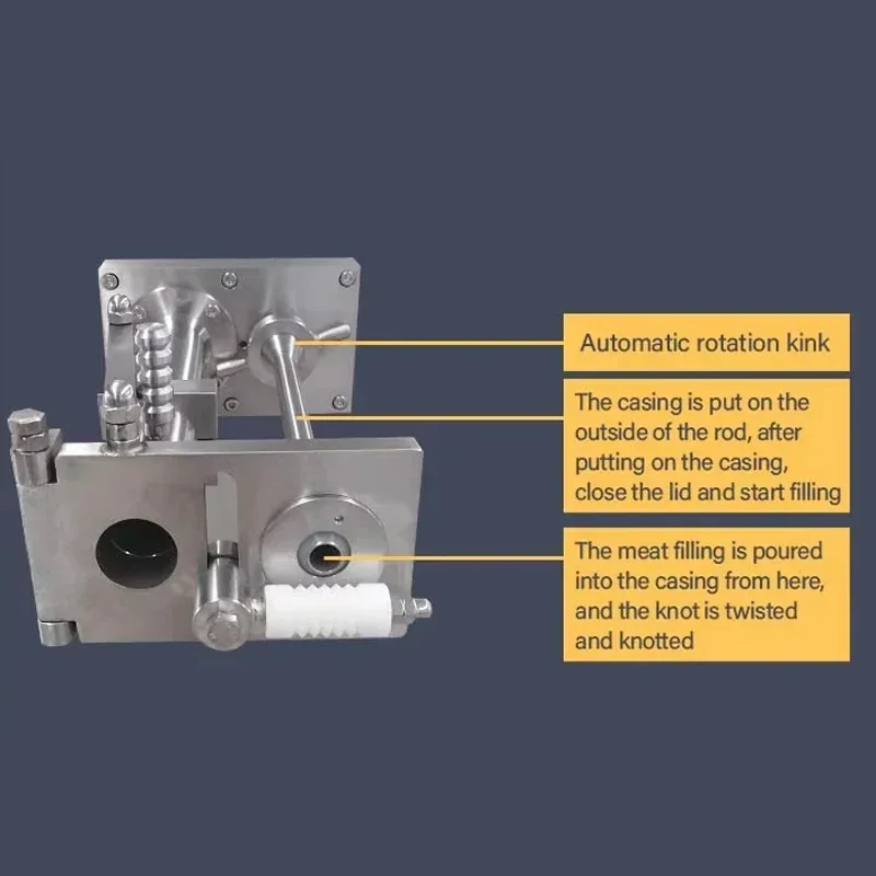 Vertical Manual Stainless Steel Sausage Stuffer Machine, Sausage Filler Meat Processing