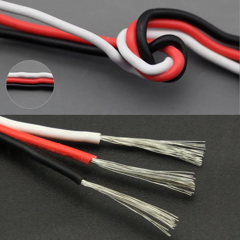 

High Current 30core-60core Anti-interference Servo Wire for FUTABA JR Tinned Copper Anti-Oxidation Plug Cable