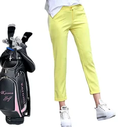 Ms summer new golf trousers casual elastic quick-drying cultivate one's morality nine minutes of pants