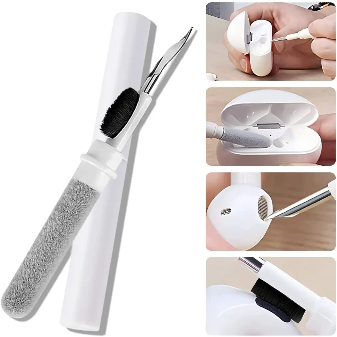 Cleaner For Airpods Pro 3 2 1 Bluetooth headphones Cleaning Pen Brush Bluetooth Headphones Case Cleaning Tool for Xiaomi Huawei