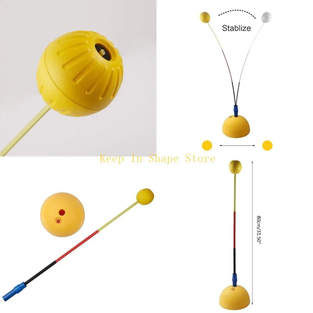 

U1JC Tennis Trainer Aid Practice Tool for Beginner Improve Skill of Topspin Downspins