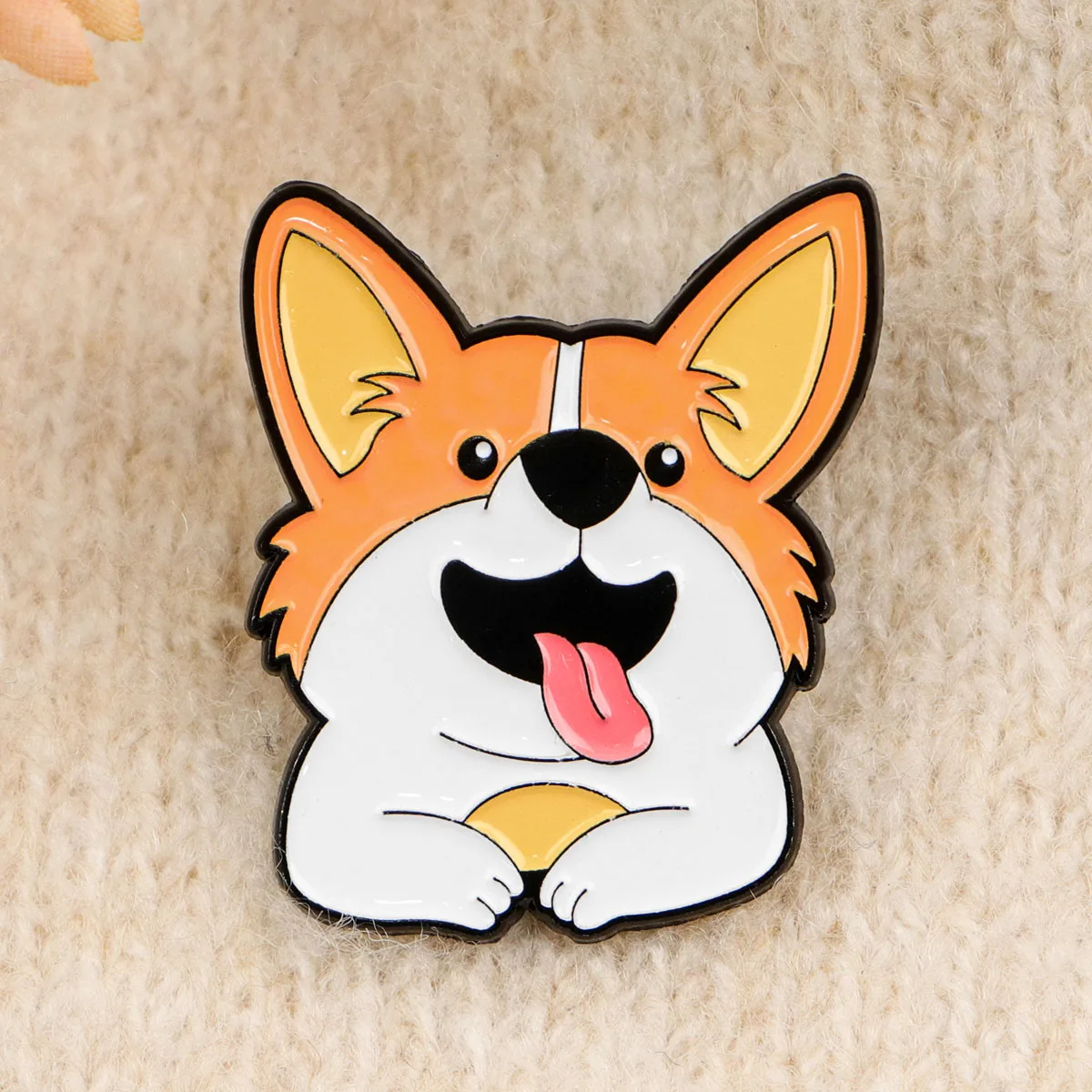 Cute Pet Dogs Enamel Pins Cartoon Brooches Badge Corgi Lapel Pin For Backpack Clothes Accessories Animal Jewelry Birthday Gifts