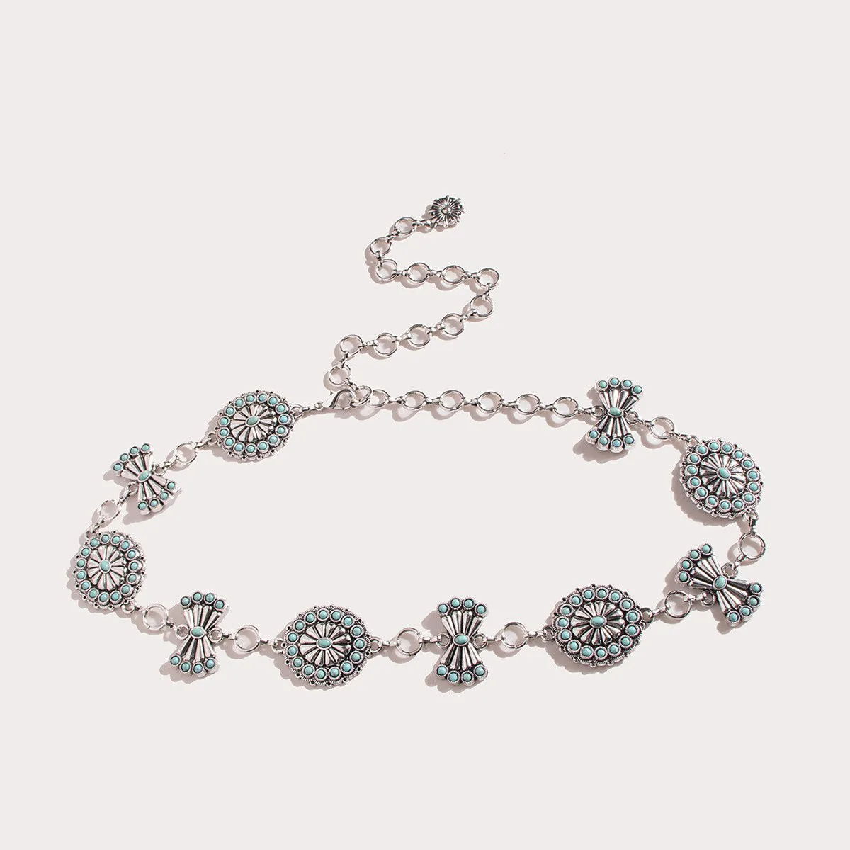 

New Retro European And American Metal High-End Feel Waist Chain Accessory Women's Waist Cinching Versatile Dress Sweater Belt