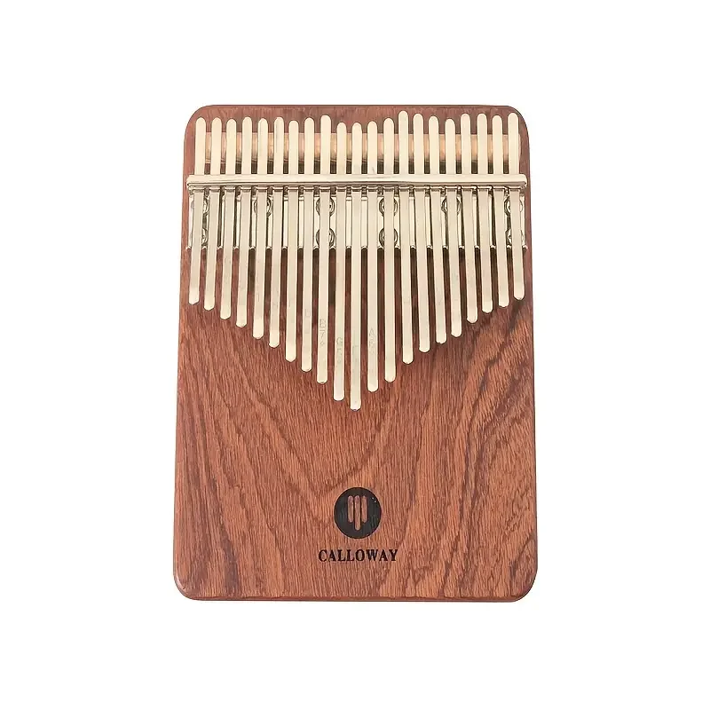 

Calloway New Metal One-piece Molding Bracket 21-Key Sapelli Wood Slab Kalimba, Simple Easy To Learn Small Musical Instruments Su