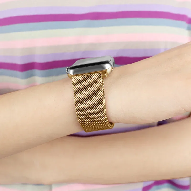 Milanese-Metallarmband für Apple Watch 12, 42mm 44mm 45mm 46mm 49mm, Armband für iWatch Series 12 11 10 Ultra 4 3 2 – Detail 15