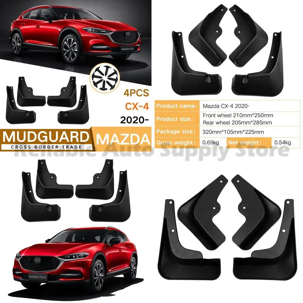 

For Mazda CX 4 2020 2023 Mud Guard Flaps Front Rear Auto Accessories Premium Quality Durable Protection Stylish Design