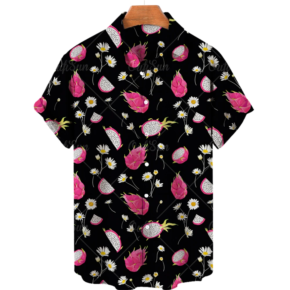 Pineapple Printed Men Hawaiian Shirt