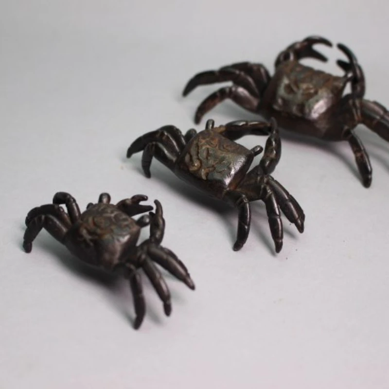 Storage copper crab, free incense table, spoon incense prop tea ceremony set, stationery paperweight