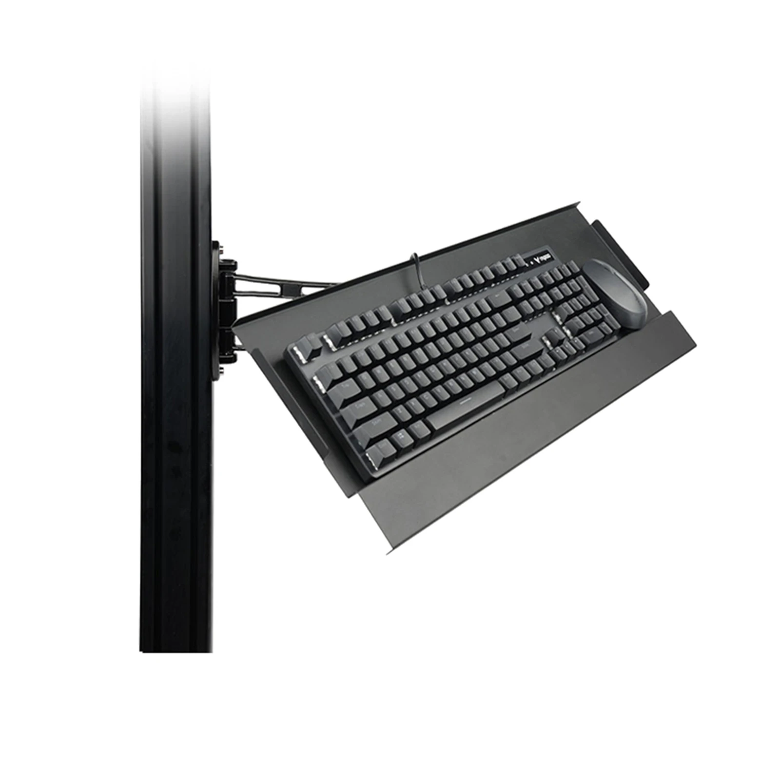 Suporte do Teclado do Jogo do Computador Suporte do Teclado Industrial Perfil de Alumínio Retrátil Ajustável Mesa Cadeira