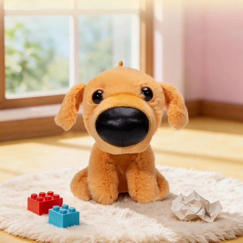 Hugkis Chibi Dog Sitting Pose Plush Pendant Keychain Golden Retriever Westie Bag Charm Birthday Gift Collectible Cute Soft New