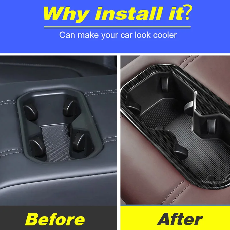 Vtear Inner Storage Box Cup Holder Usb Charger Trim Car Interior Styling Accessories Cover For Geely Monjaro Kx11 Manjaro 2024