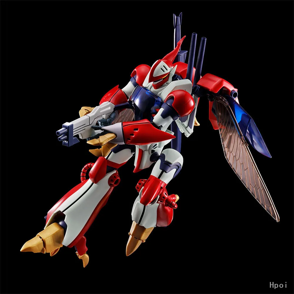 100% Asli Tersedia Stok Bandai METAL BUILD Series Aura Battler Dunbine Anime R3 1/35 Bilbine Model Paduan Logam yang Dapat Digerakkan