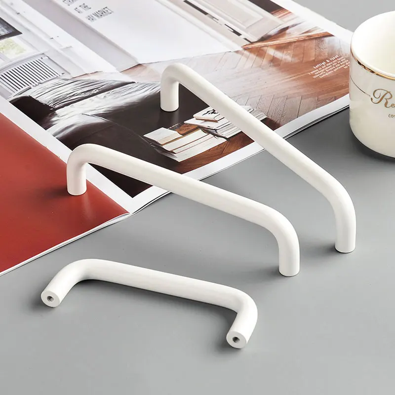 Colorful Simple Cabinet Handles Wardrobe Pulls for Children's Room Drawer Ball Knobs Modern Aluminum Alloy Furniture Hardware