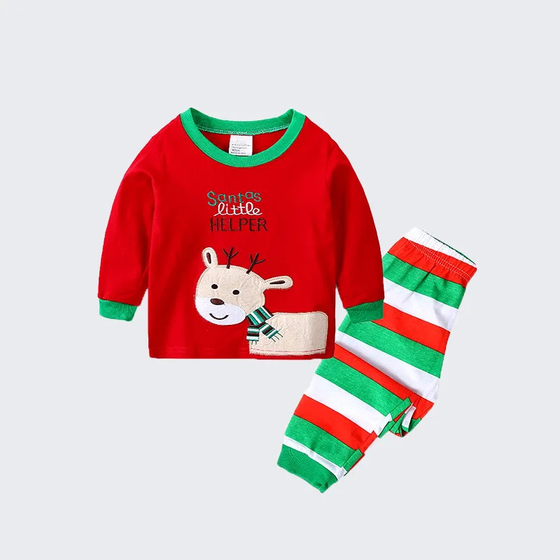 

Children's Christmas New Children's Home Clothes Set Santa Claus Children's Cotton Pajamas Children's Christmas Clothing Selecti