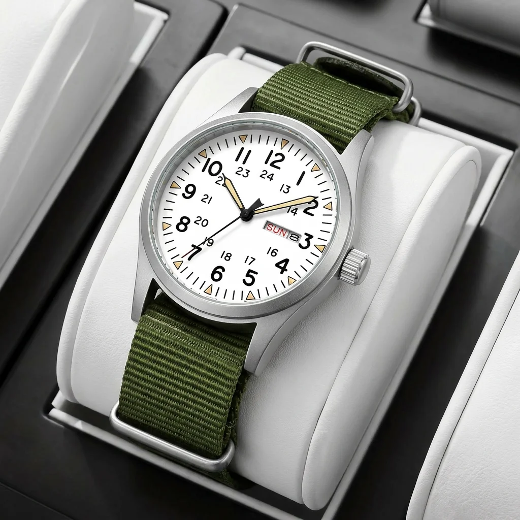 2026-luminous-38mm-couple-wrist-watch-arabic-numeral-easy-read-fabric-strap-24hr-date-day-quartz-field-watch