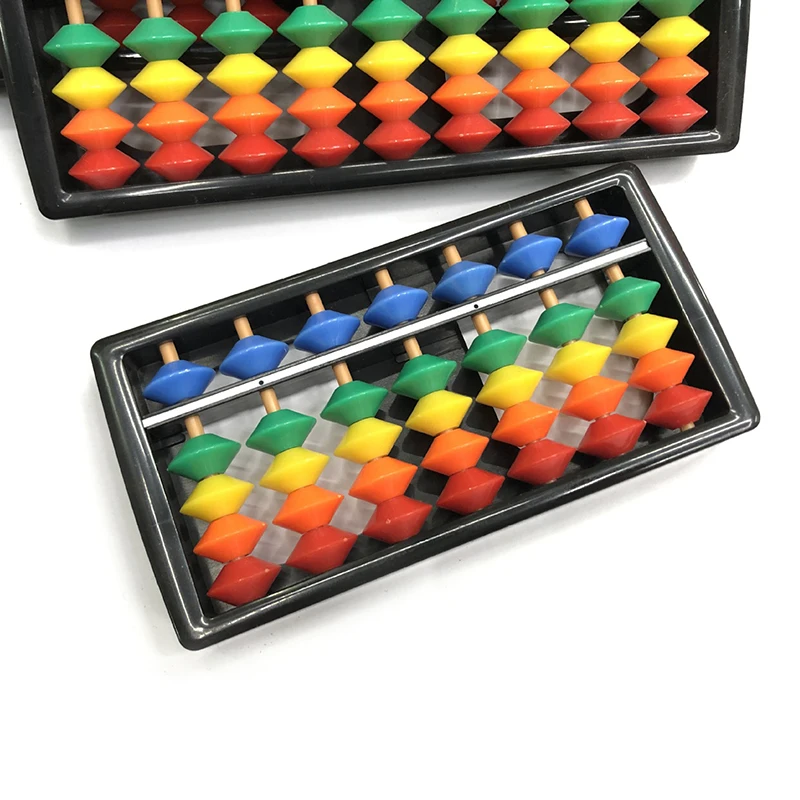 7/9/11/13/15/17 Column Colorful Abacus Arithmetic Soroban Chinese Calculator School Math Learning Counting Tool Caculating Toys