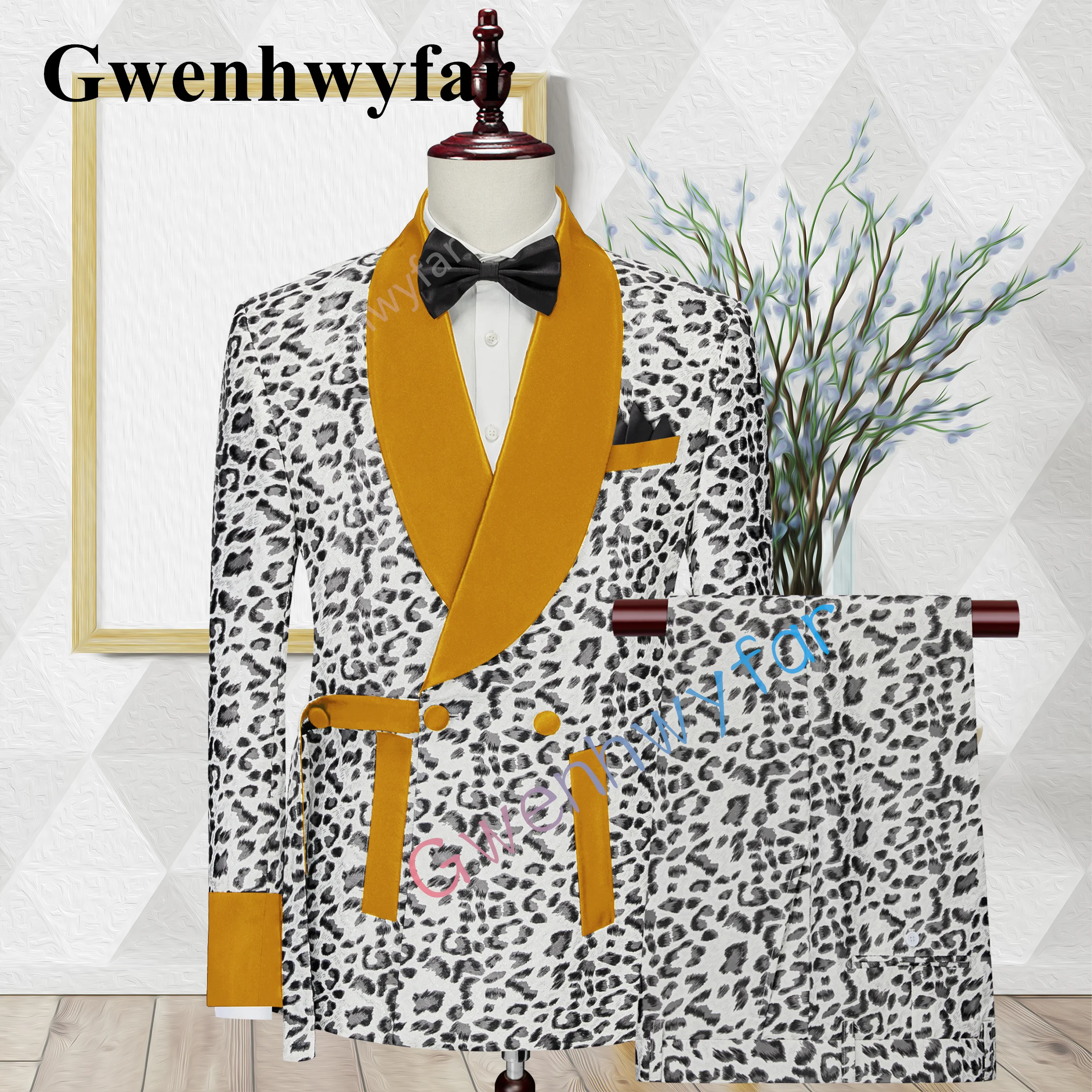 Gwenhwyfar luxo masculino ternos de casamento pico lapela traje homme masculino terno smoking fino ajuste noivo baile blazer 2 peças