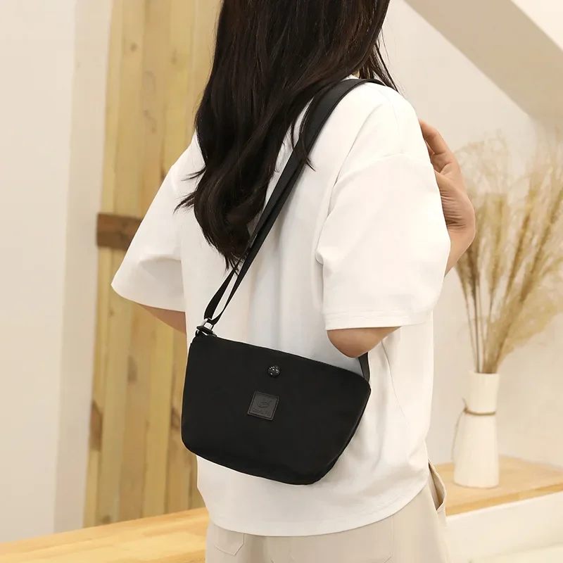 Fashionable and Versatile Women Shoulder Bag for Work Simple Cross Body Backpack Waterproof Nylon Personalized Backpack