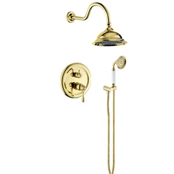 BAKALA Good Quality Chrome / Golden Finish Wall Mounted Shower Faucet for Bathroom 8