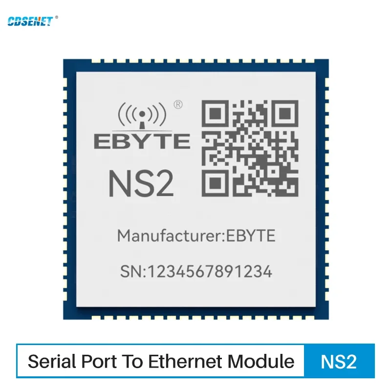CDSENT Serial to Ethernet SMD Module UART Прозрачная передача NS2 ModBus шлюз TCP-RTU DNS TTL-RJ45 маломощный MQTT IoT