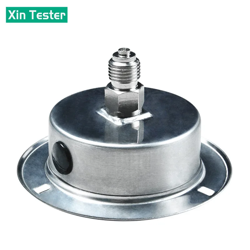 Xin Tester Anti-vibration Pressure Gauge Glycerol free 0-60Mpa Stainless Steel Air Oil Water Hydraulic Gauge Thread G1/4 YN60ZT