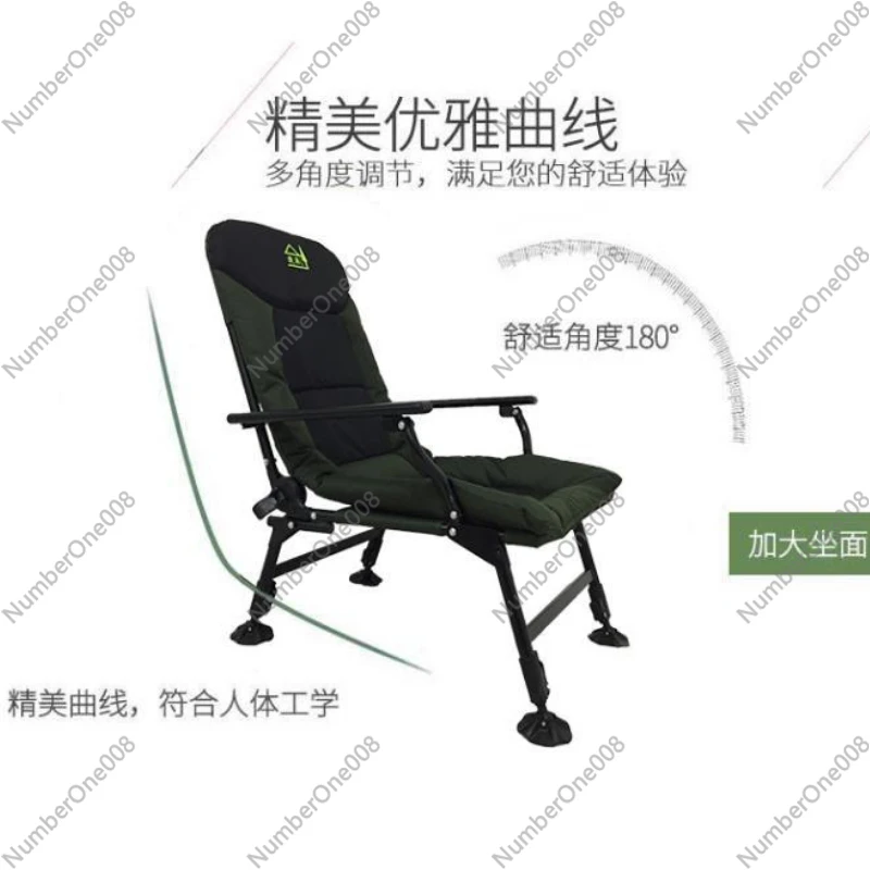 Multifunctional fishing chair Thickened reclining European fishing chair All terrain seat outdoor portable folding chair