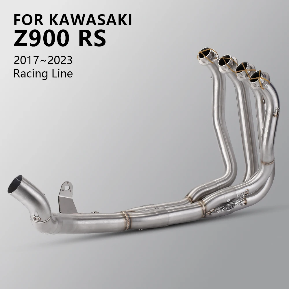 Slip On For Kawasaki Z900RS 2017-2023 Motorcycle Exhaust Escape System Modify Front Middle Link Pipe Connect 51 Original Muffler