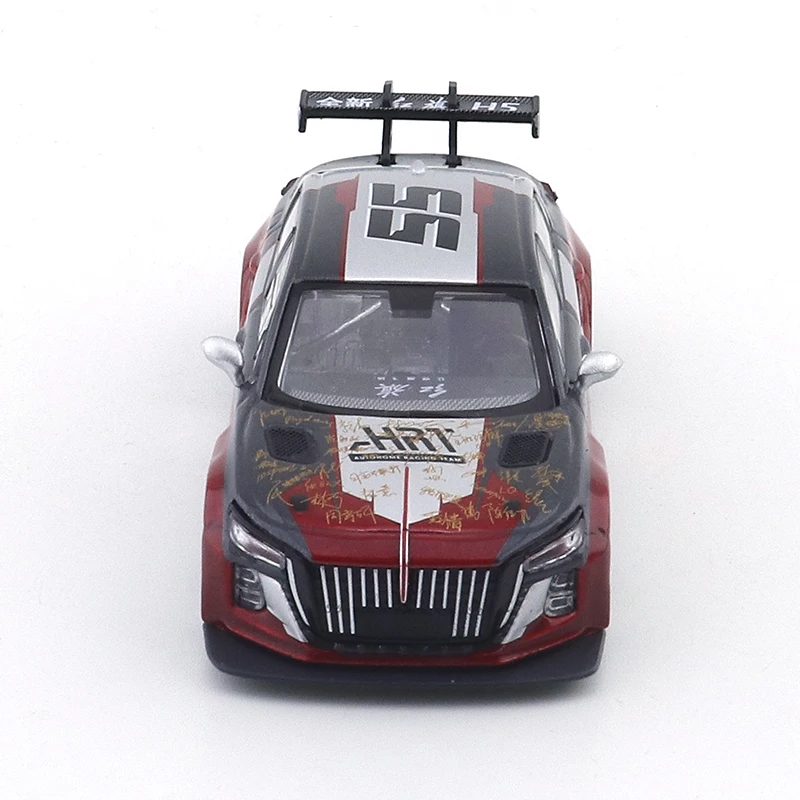 XCARTOYS 1/64 T6-31 Automobile Home Red Flag RacingTeam 2024 Season Red Flag H5 Racing Christmas Gift Car Model Toys Ornaments