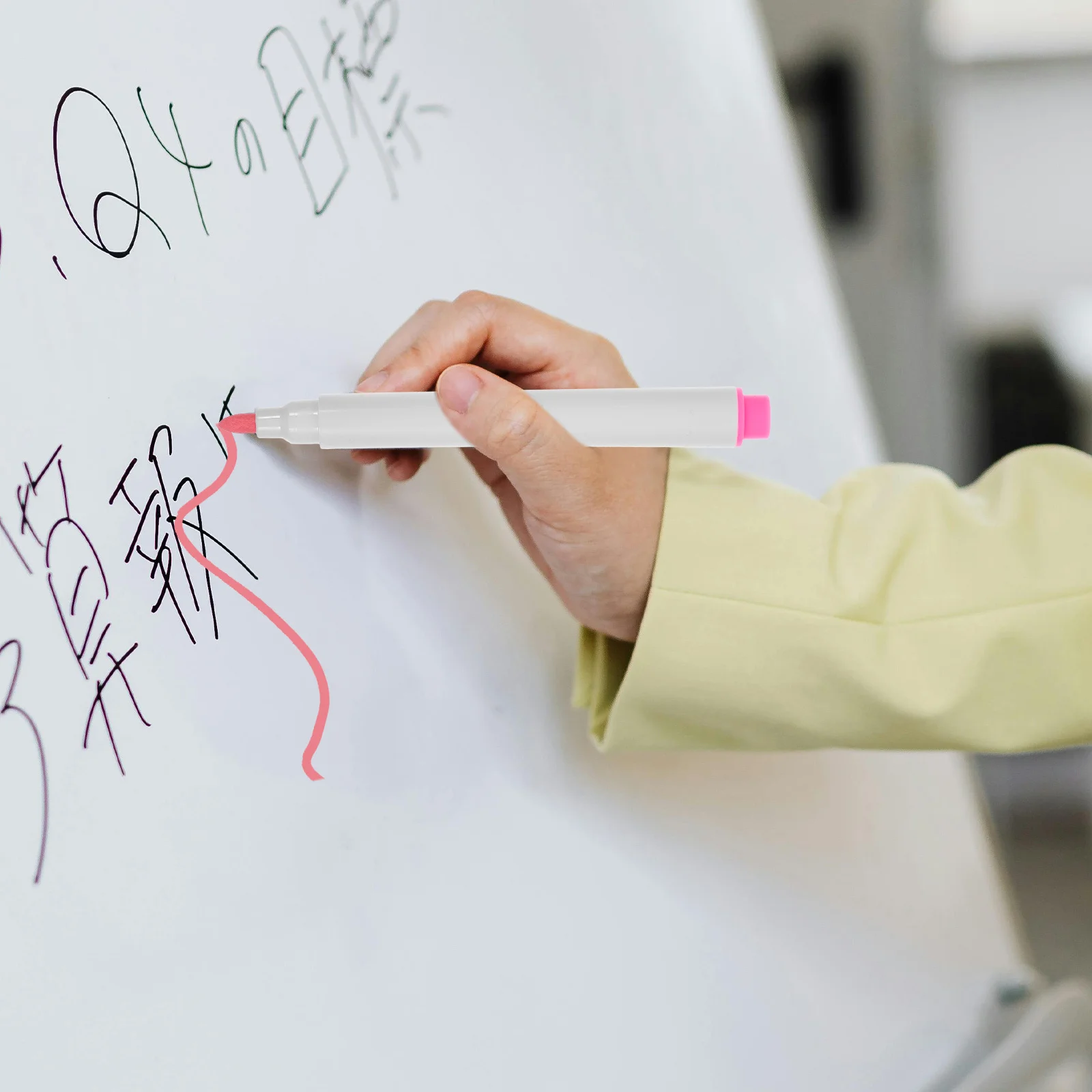 

7Pcs Dry Erase Markers Set Fine Tip Whiteboard Pens Smooth Flow Ink for Teaching Planning Creative Work Efficient