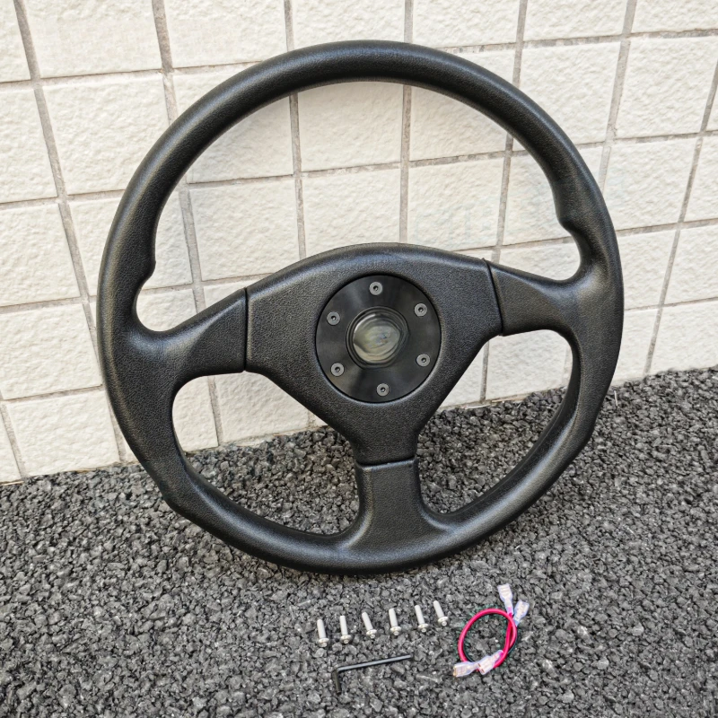 350mm 14 Inch 6 Bolt Racing Steering Wheel PU Leather Auto Interior Replacement Part
