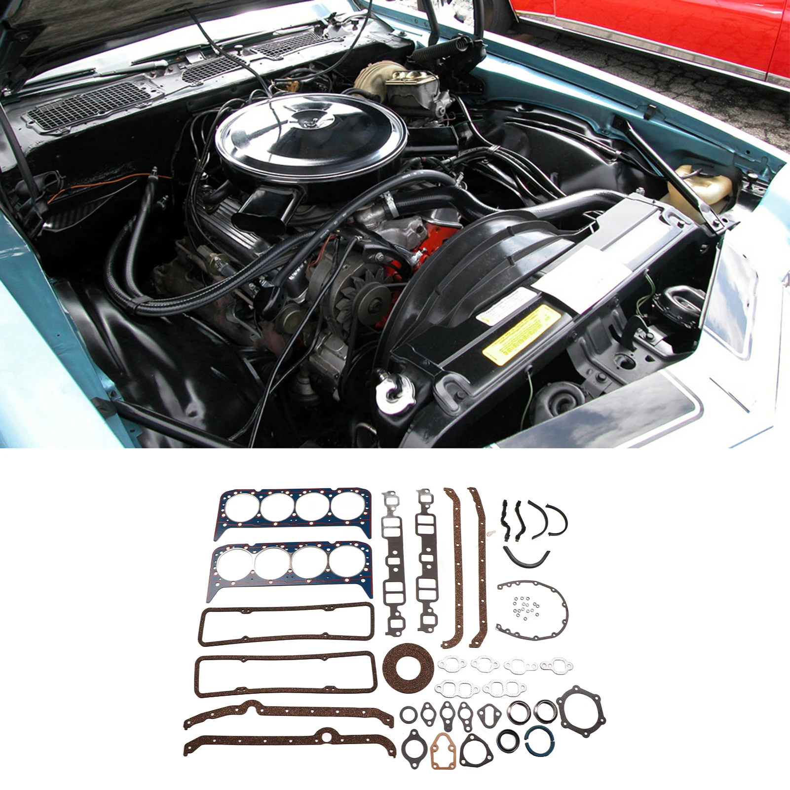 سيارة السيارات كاملة إصلاح طوقا مجموعة الختم إصلاح مجموعات ربط السيراميك الارضي 260-1000 صالح ل تشيفي 350 1980