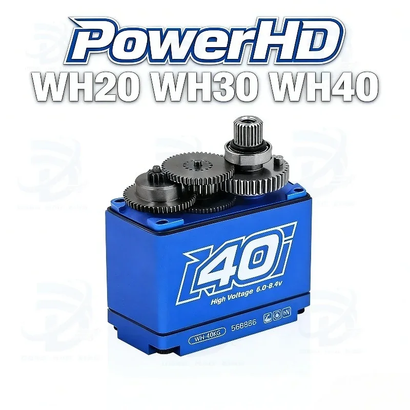 UniFly1pcs New PowerHD WH20 WH30 WH40 All-metal Waterproof High-voltage High-torque Servo Is Compatible With TRX4 KM5