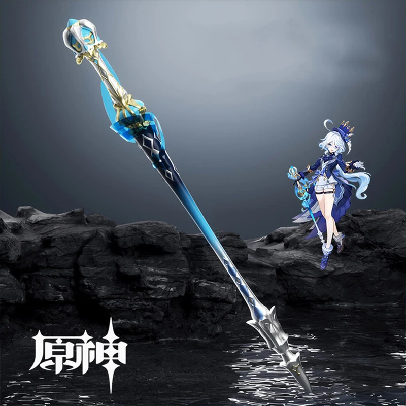 Furina Sword Cosplay Props Genshin Impact Splendor of Tranquil Waters Blade Staff Model Weapon Focalors Hydro Archon