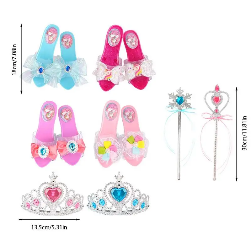 Princess Shoes Play Set Pretend Play Beauty Dresser Table Pretend Play Princess Dressing Table Girls Role Play Shoes Pretend Toy