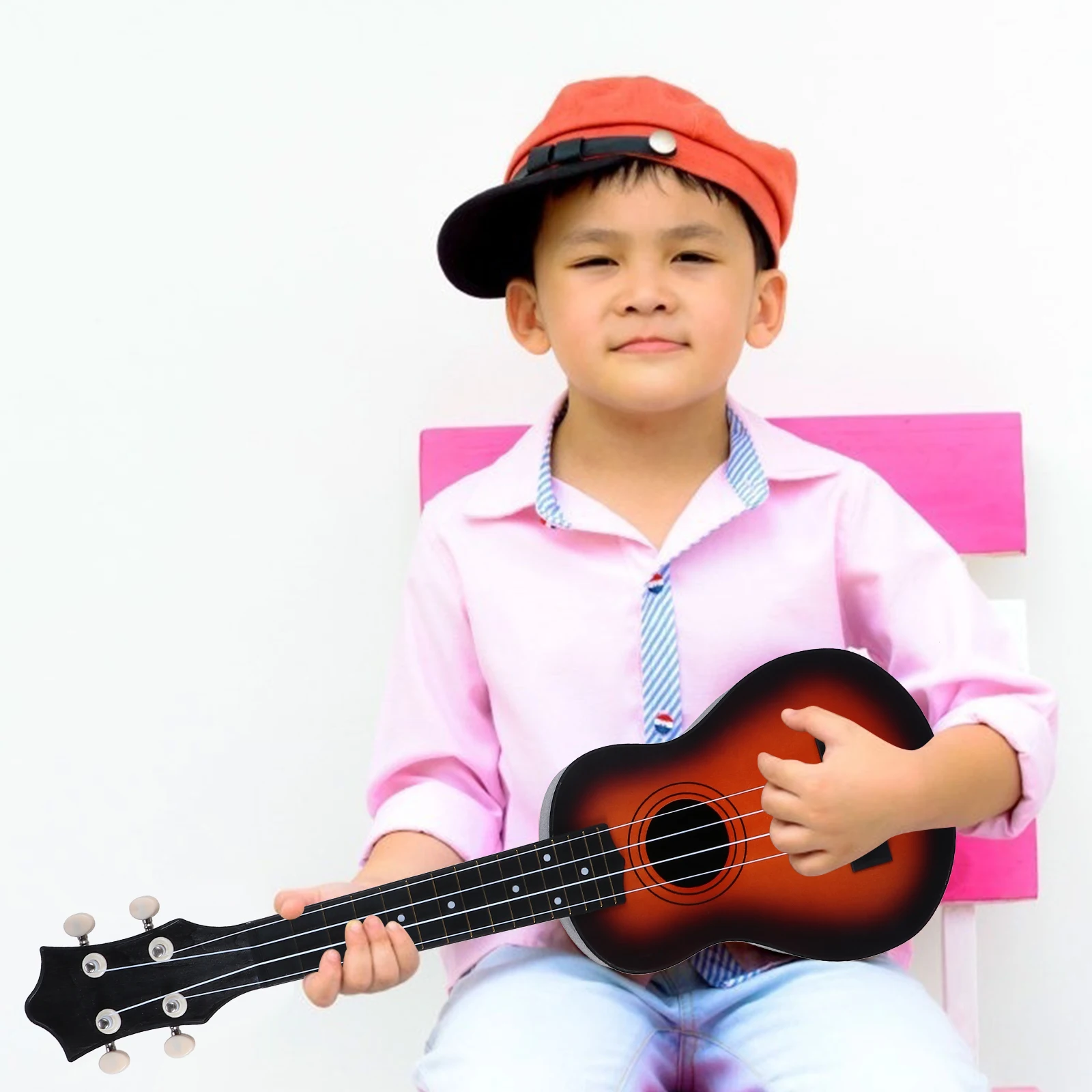 

Ukulele Suit Mini Guitar Beginner Hawaiian for Kids Musical Instrument Beginners Basswood Girls Child