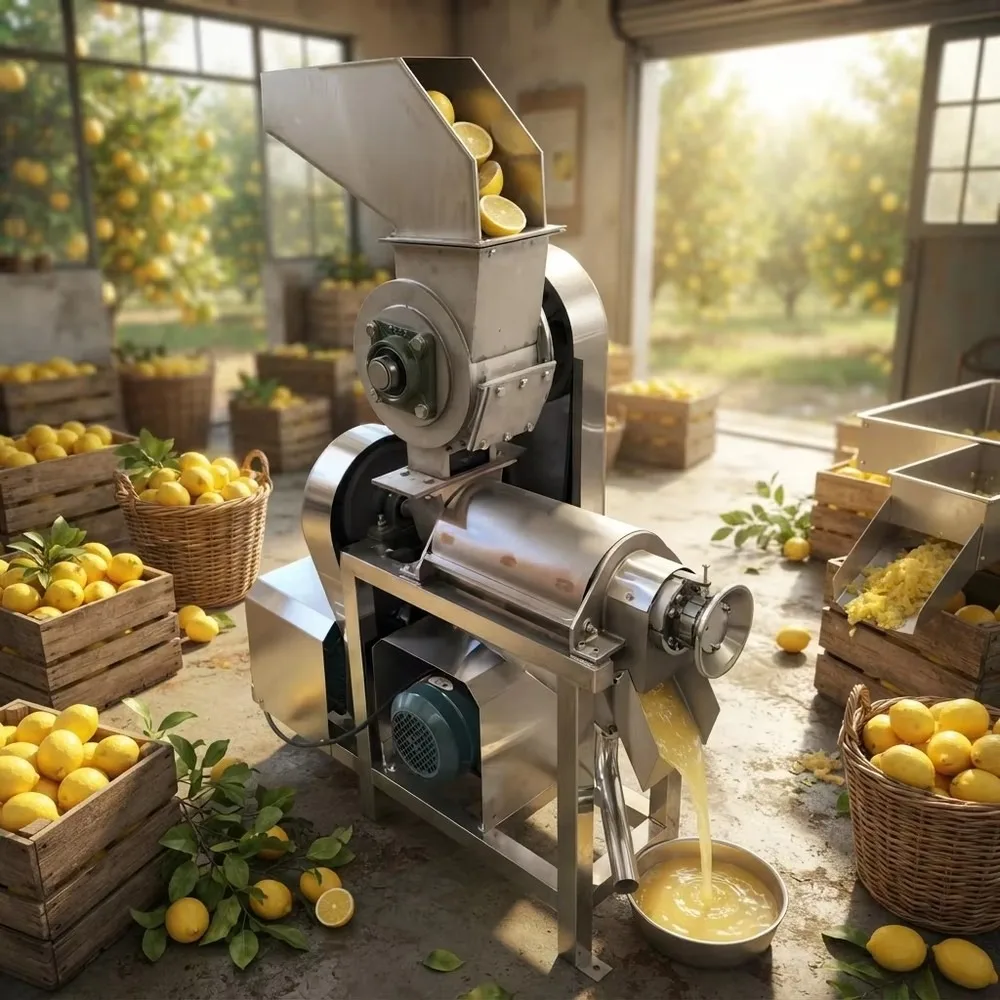 Commercial Spiral Cold Press Juicer Machine Industrial Fruit Crusher Extractor for Kiwi Mango for Apple Pineapple Lemon