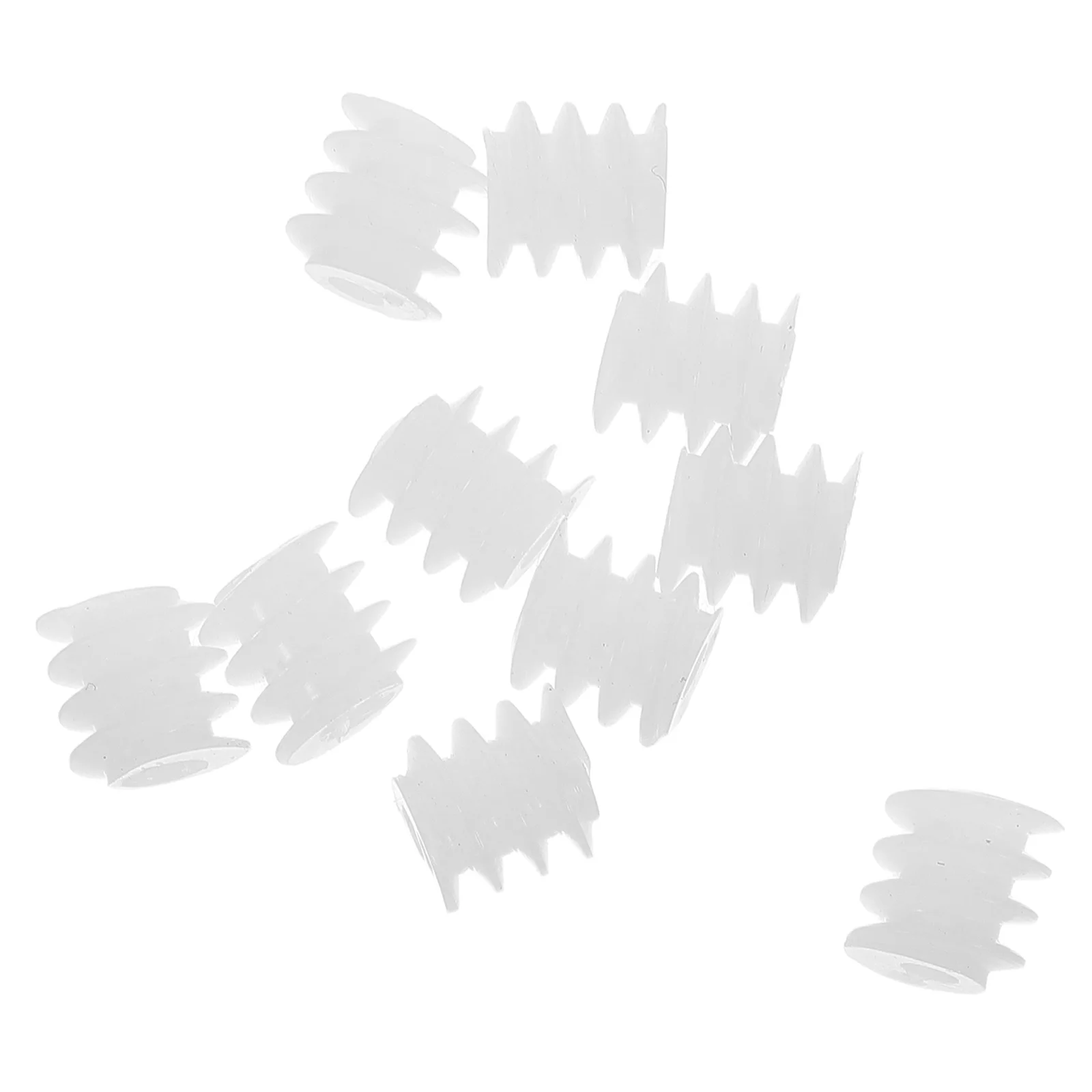 10 piezas de engranaje reductor pequeños engranajes de gusano plásticos blancos para proyectos juguetes modelos RC conjuntos mecánicos afición artesanía y robótica