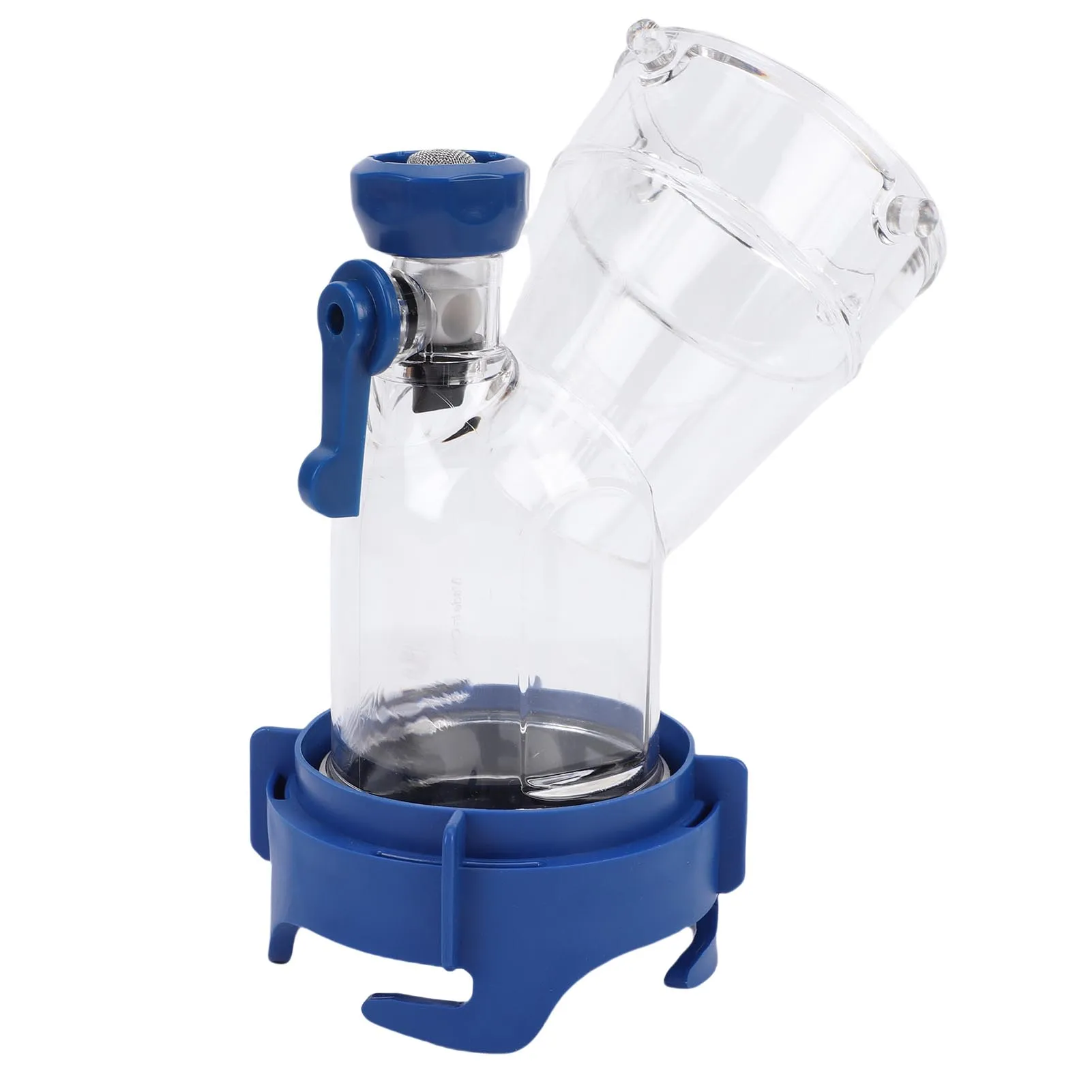 RV Tank Rinser with Backflow Preventer Transparent Window 45 Degree Waste Tank Flush Valve Attachment for RV Trailers