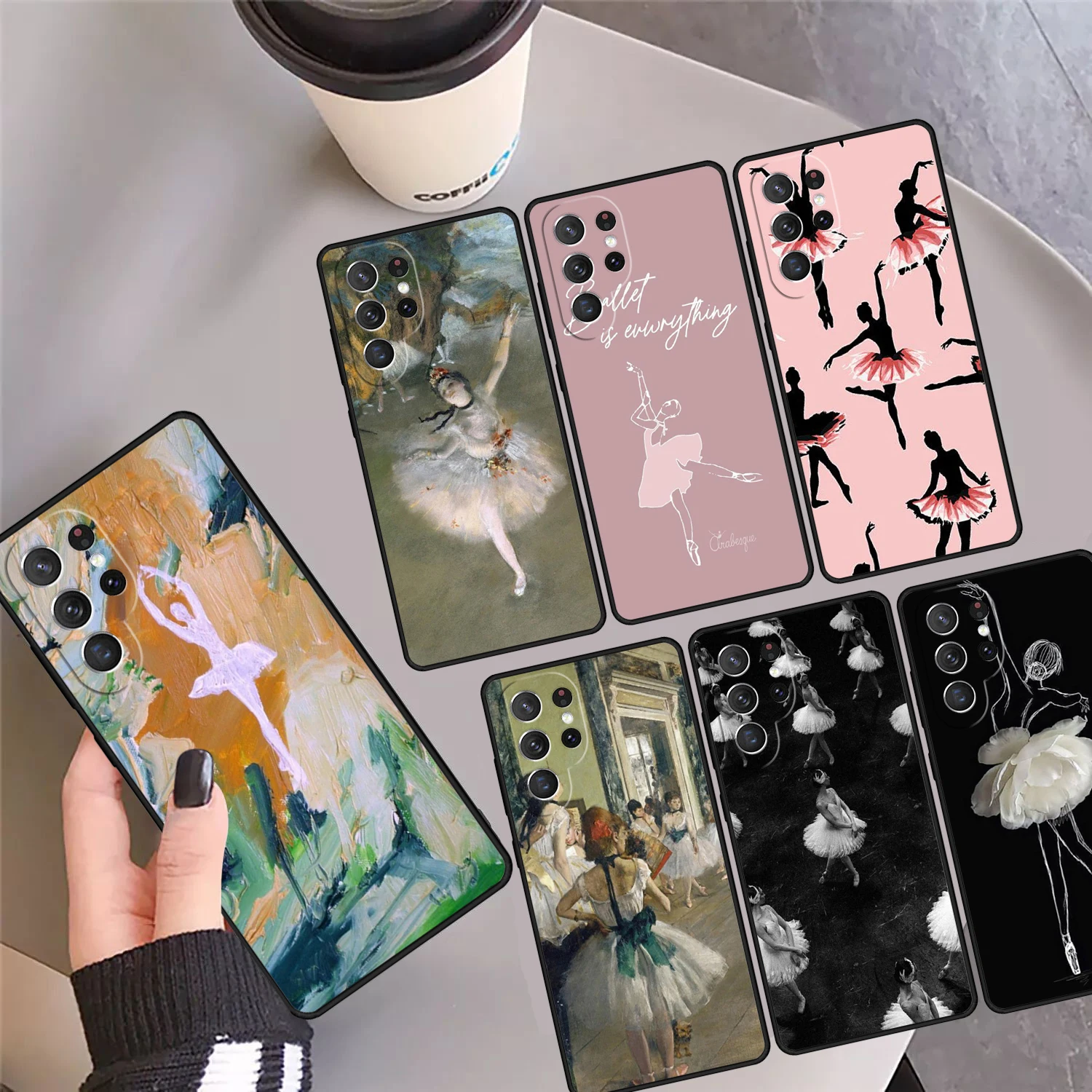 Ballerina Dance Phone Case Cover Coque For Samsung Galaxy S24 Ultra 23 S22 Plus S21 FE S20 S8 S9 S10 Note 10 Pro Note 20 Ultra