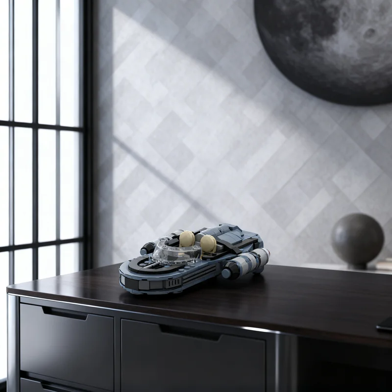 

313 деталей MOC RGC 18 Landspeeder Star Battle: Набор строительных блоков для сборки, подарок, креативный коллекционный декор, премиум-класс для взрослых и детей