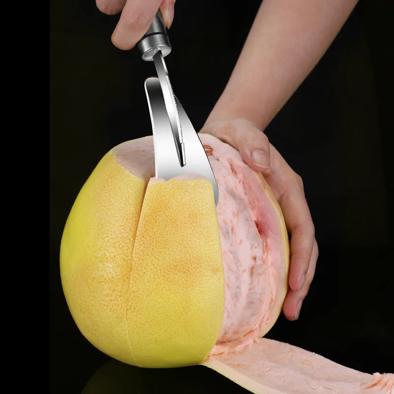 Stainless Steel Orange Grapefruit Peeler Practical Fruit Opener Skinning Knife Vegetables Peeling Cutter Kitchen Supplies