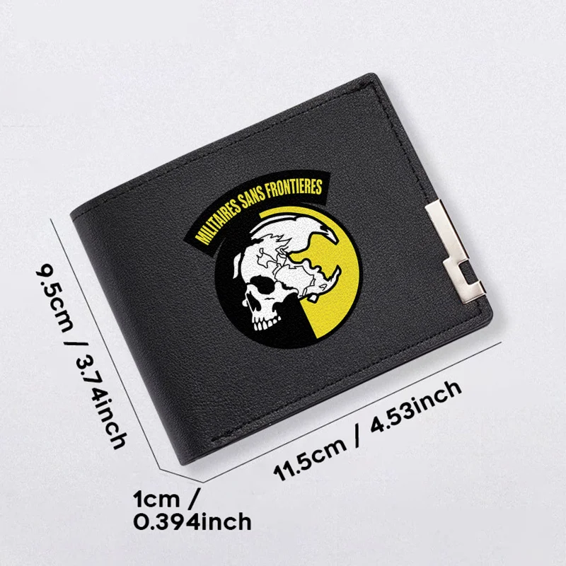 محفظة عسكرية من جلد البولي يوريثان، محفظة ثنائية الطي للرجال، للاستخدام اليومي، خفيفة الوزن ومتينة، طراز عمل #3