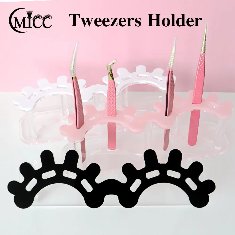 Acryl-Pinzette, 8-Loch-Organizer, Aufbewahrungskoffer, Regalständer, Wimpernverlängerung, Pinzette, Halter für Wimpern, Make-up-Werkzeug