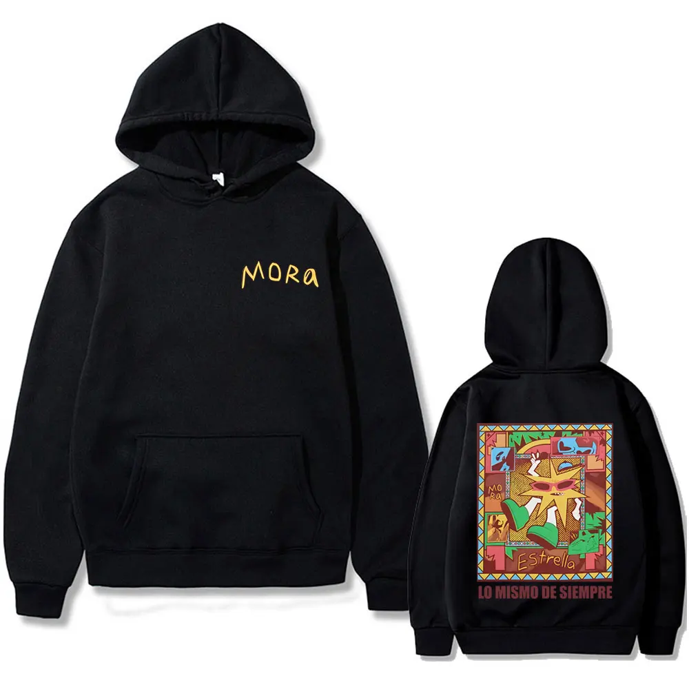 

Rapper Mora Lo Mismo De Siempre Graphic Hoodie Men Women Cotton Casual Oversized Hoodies Male Hip Hop Fashion Pop Music Pullover