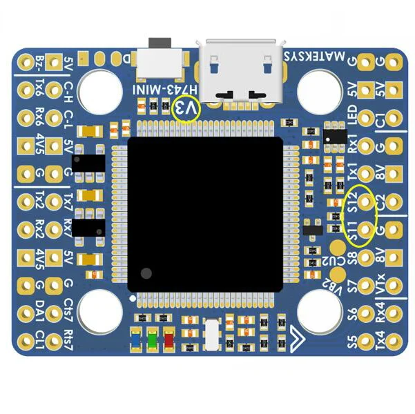 Matek H743-MINI V3 H743 Flight Controller STM32H743VIT6 ICM20602 Built-in OSD DPS310 PDB FPV RC Racing Drone Parts